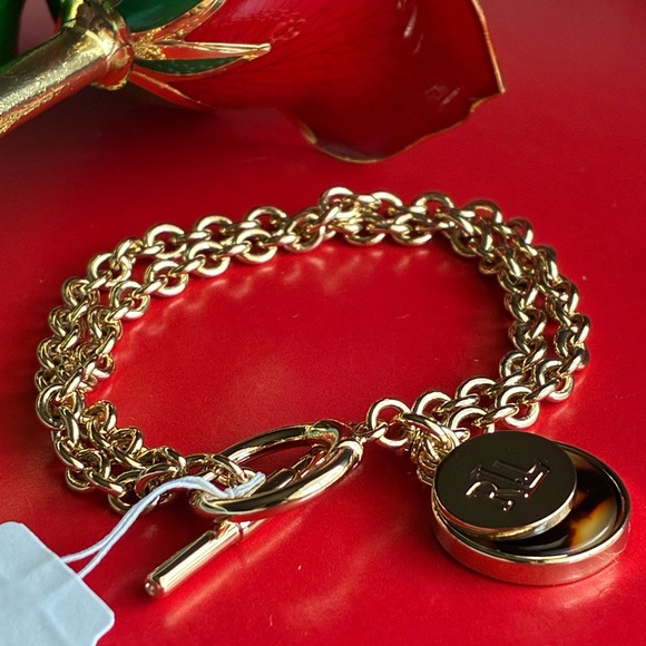 Ralph Lauren Bracelet,Ralph Lauren Gold Chain Bracelet with Charm - Picture 6 of 10